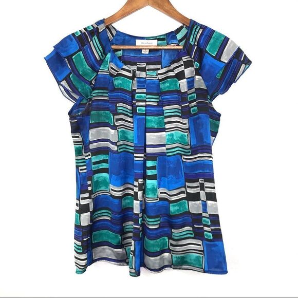 Dress Barn Abstract Print Blouse Size S - Picture 1 of 6